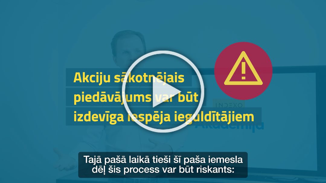 akciju sākotnējais piedāvājums IPO