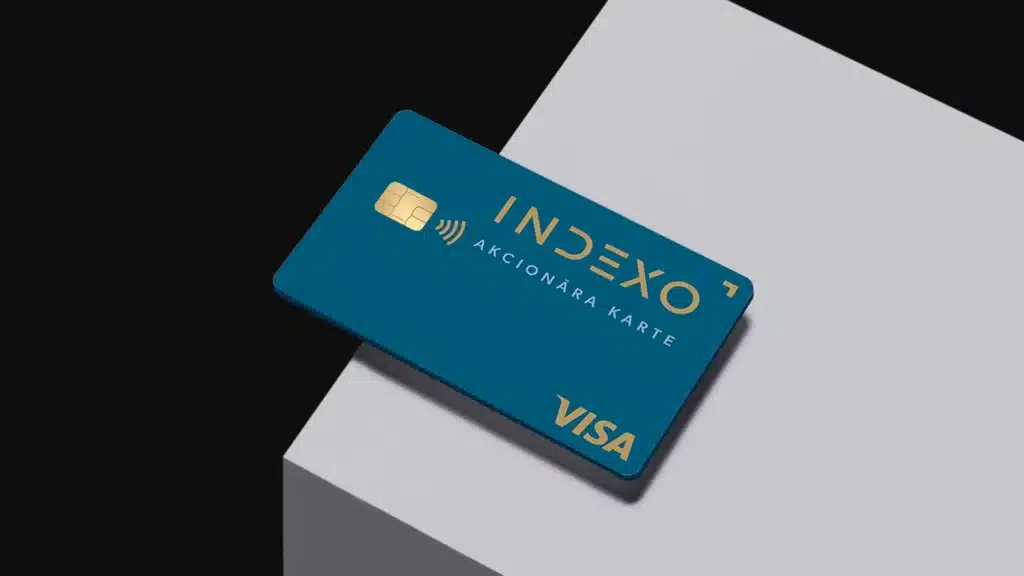 First transactions made with INDEXO Bank cards 4 akcionara karte